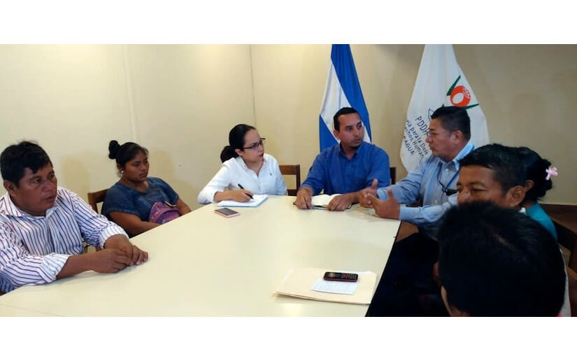 Familias de la Nación Mayangna denuncian ante la PDDH hechos ocurridos en Alal, Bonanza