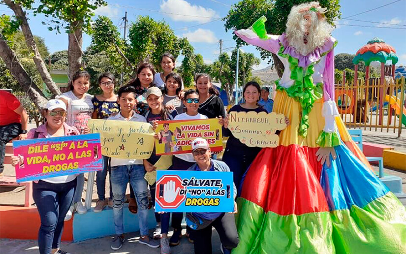 Carnavales para una vida libre de drogas se desarrollan en Nicaragua