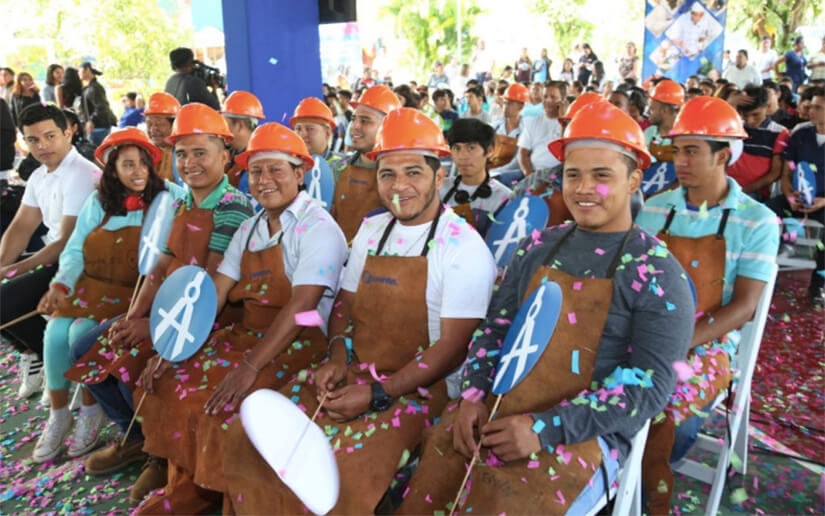 Estudiantes de carreras técnicas inician un nuevo año lectivo en toda Nicaragua