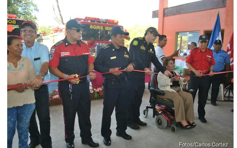 Inauguran estación de bomberos en el municipio de La Paz Centro