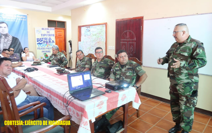 Ejército en reunión de trabajo con autoridades municipales de Tipitapa