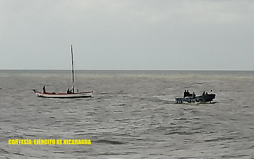 Fuerza Naval realiza búsqueda, salvamento y rescate de velero en Puerto Cabezas