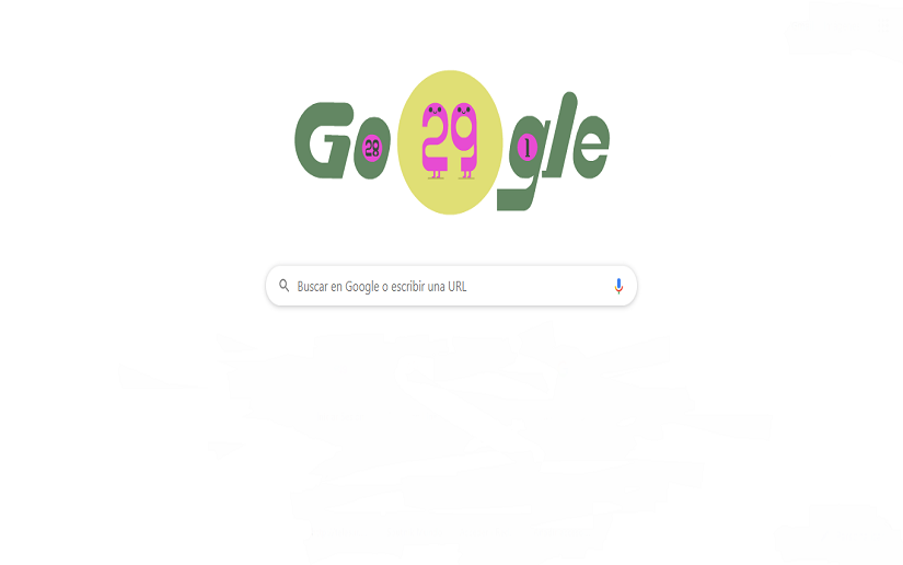 Google celebra año bisiesto 2020 con un tierno doodle 