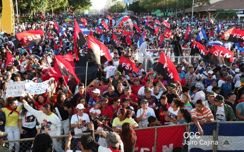 Miles de familias participan en la caminata “En Nicaragua Valiente y Victoriosa seguimos venciendo”