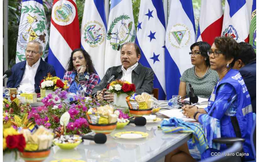 Presidente Daniel Ortega y vicepresidenta Rosario participan en reunión virtual extraordinaria de Jefes de Estado y de Gobierno del SICA