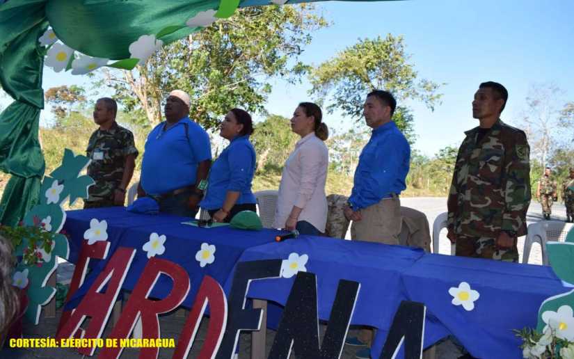 Ejército participa en inauguración de parque ecológico en Rivas
