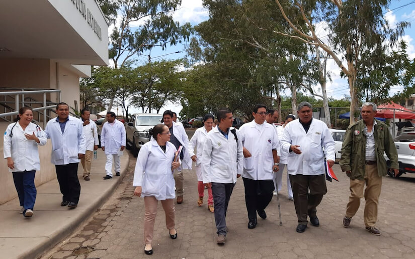 Minsa y brigada de médicos cubanos recorren Hospital Escuela Asunción de Juigalpa