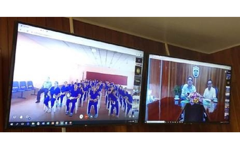 Realizan cultos religiosos a través de videoconferencia en todos los penales de Nicaragua