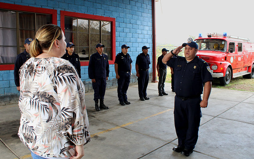 Ministerio de Gobernación fortalece trabajo de los bomberos de Boaco y Matiguás