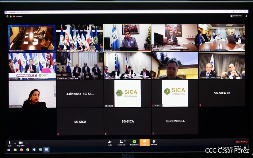 Nicaragua participa en videoconferencias desde diferentes plataformas de cara al Covid-19