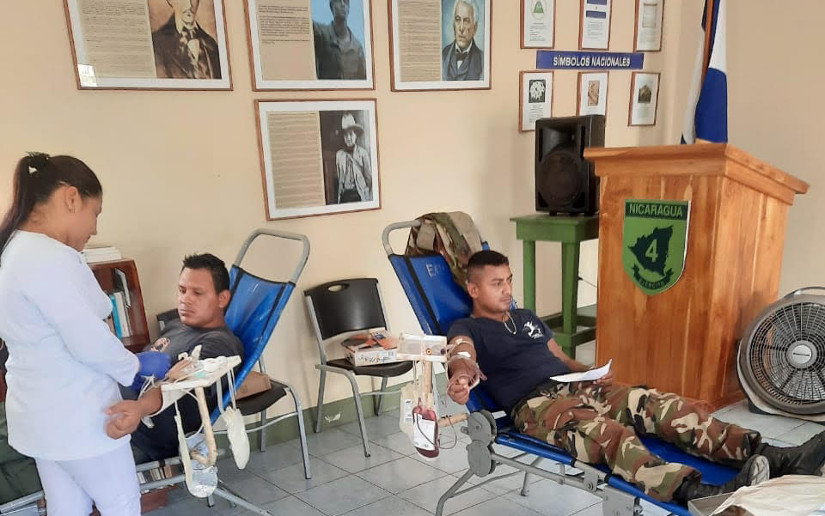 Ejército en jornada de donación de sangre
