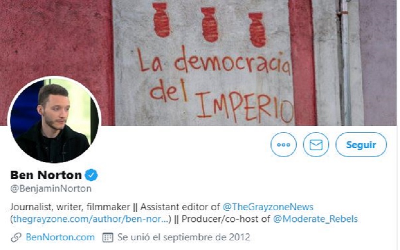 Los tweets del periodista Benjamin Norton, de The Grayzone News sobre el discurso del Comandante Daniel Ortega