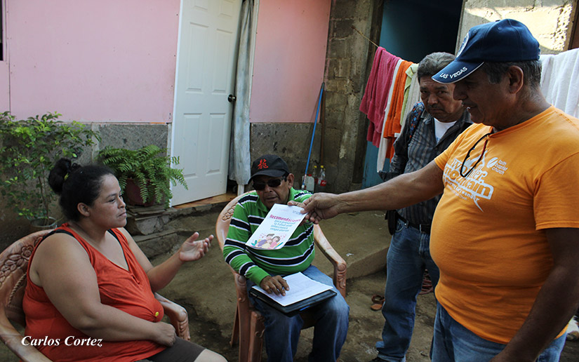 Visitas casa a casa han alcanzado al 99% de los hogares en Nicaragua