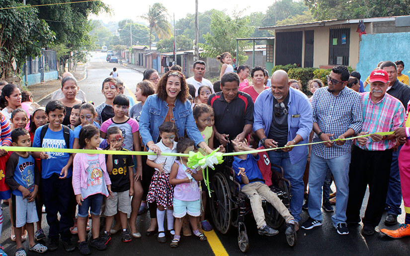 Desarrollo vial llega al barrio Solidaridad en Managua