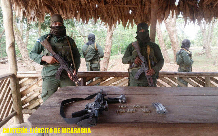 Ejército de Nicaragua ocupa armas de fuego en Waspam