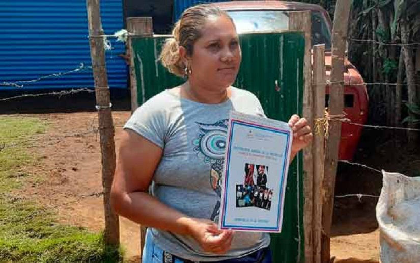 Familias de Diriamba reciben títulos de propiedad gracias al Gobierno Sandinista