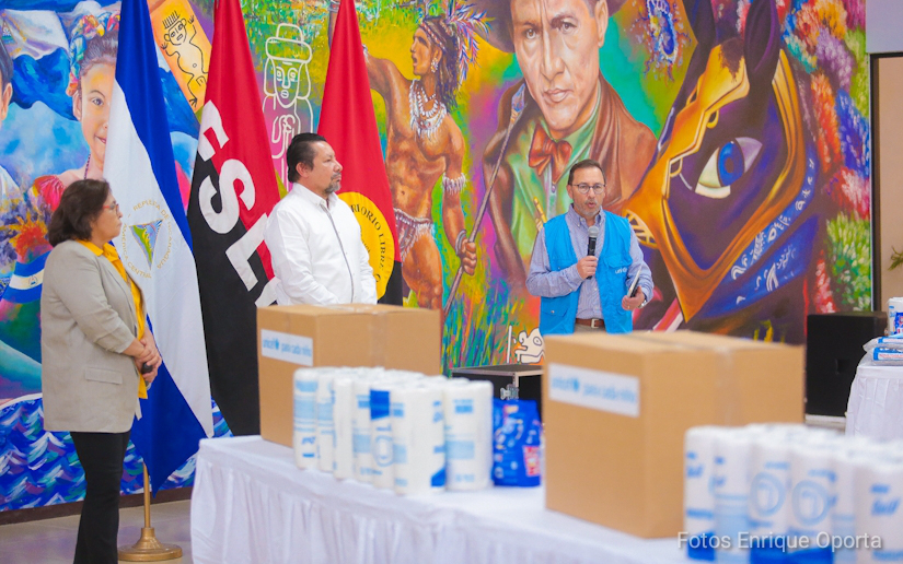 Unicef realiza importante donativo en productos de higiene a escuelas de Nicaragua