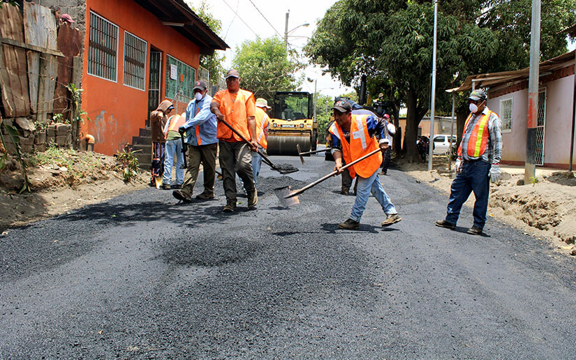 Mejoramiento vial es una realidad en el barrio Anexo Villa Libertad