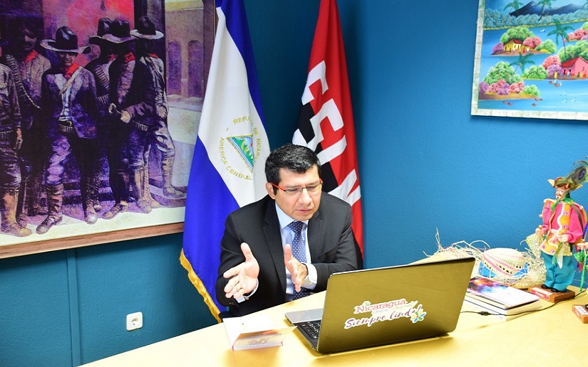 Nicaragua participa en reunión virtual con el secretario de la Fundación Gaspar García Laviana, España