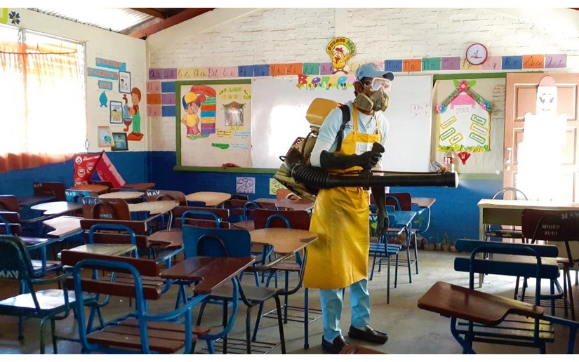 Anuncian jornada permanente de limpieza y desinfección en colegios de Nicaragua