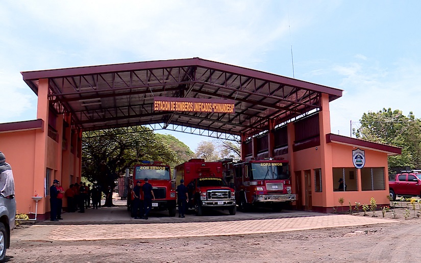 Inauguran estación de bomberos número 86 de Nicaragua