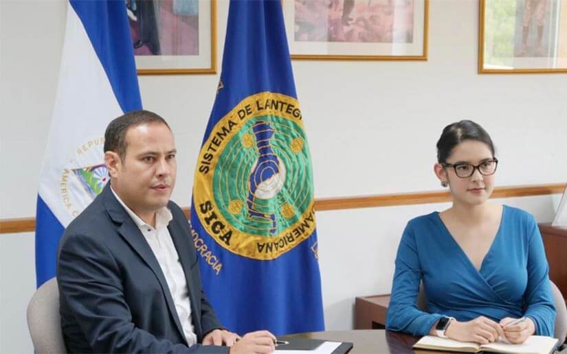 Delegación de Nicaragua presente en sesión virtual sobre el Corredor Mesoamericano de integración