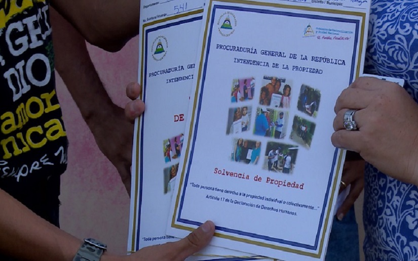 Seguridad jurídica llega a más familias del municipio de Ciudad Sandino en Managua
