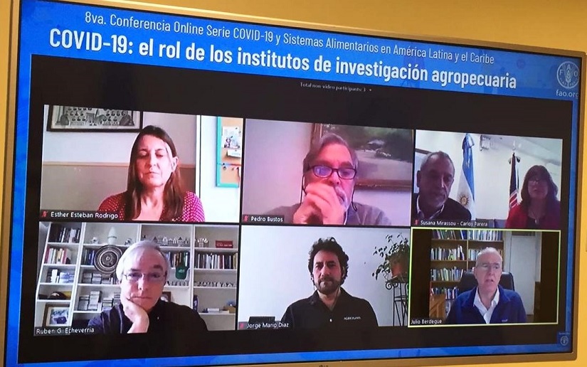 Nicaragua participa en webinario Covid-19: El Rol de los Institutos de Investigación Agropecuaria