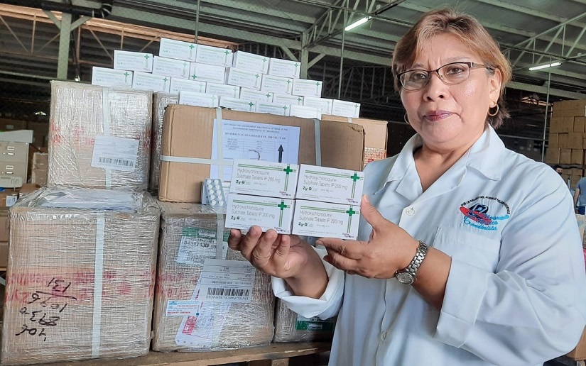 Nicaragua recibe donación del primer cargamento de tabletas de Hydroxychloroquine