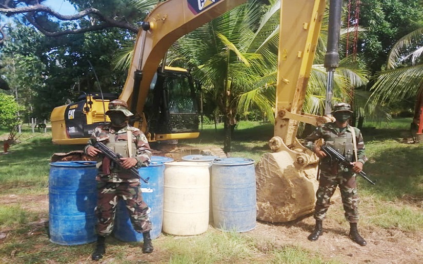  Ejército de Nicaragua, Marena y Policía Nacional realizaron inspección ambiental en Puerto Cabezas
