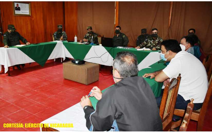 Ejército de Nicaragua se reúne con la Asociación de Cafetaleros de Matagalpa 