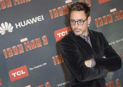 Robert Downey Jr trabajó en su forma física para encarar Iron Man 3