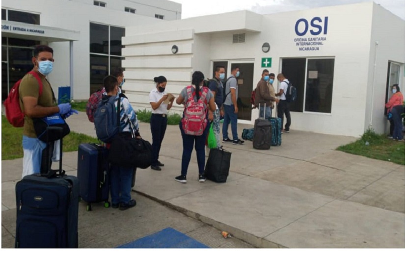 Ministerio de Gobernación informa sobre el arribo a nuestro país de 64 nicaragüenses procedentes de Panamá