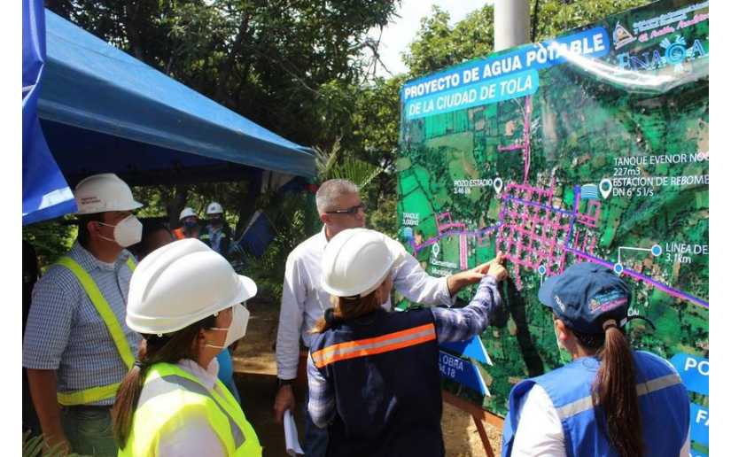 Avanza nuevo sistema de agua potable en Tola, Rivas 