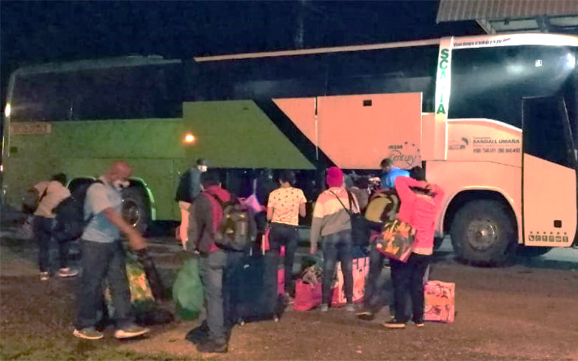 Arribaron al país 132 nicaragüenses procedentes de Panamá