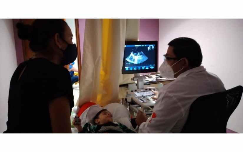 Niños protagonizan jornada de electrocardiogramas en La Mascota