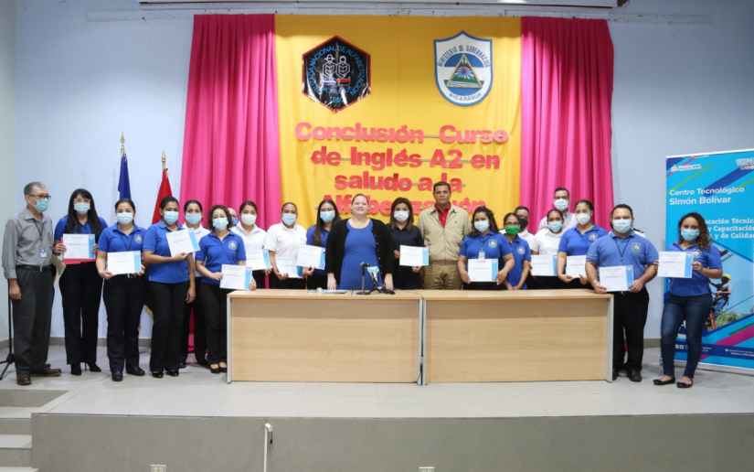 Trabajadores de Migob finalizan curso de Inglés Comunicativo