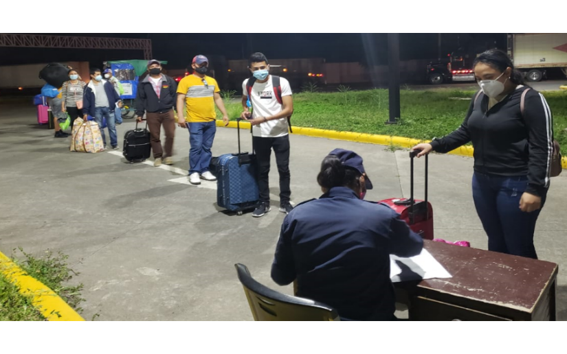 173 nicaragüenses regresaron al país procedentes de Panamá