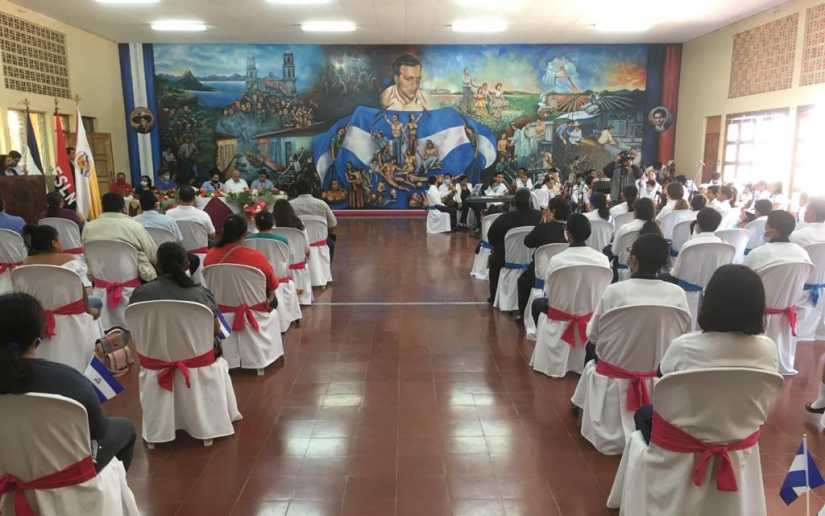 Reinauguran mural artístico de la Escuela Ricardo Morales Avilés en Jinotepe, Carazo