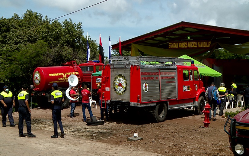 Familias de San Nicolás en Estelí cuentan con su propia estación de bomberos