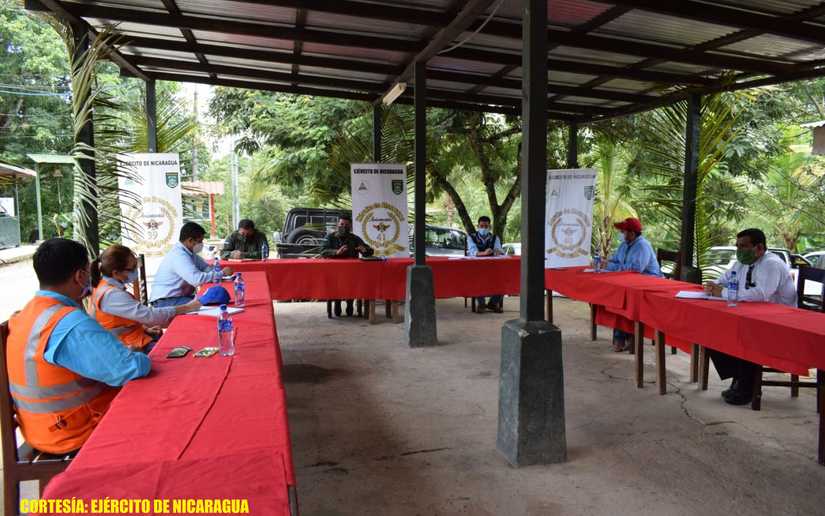 Ejército de Nicaragua participa en reunión interinstitucional con la Comisión de la Madre Tierra