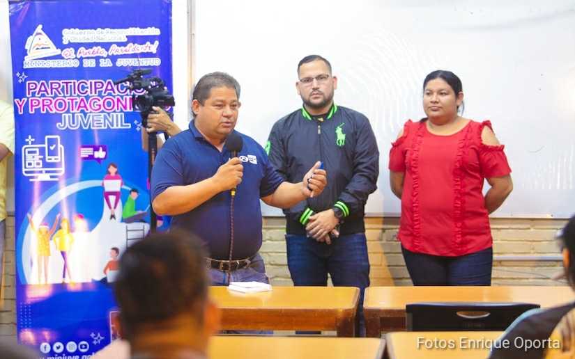 Minjuve capacita a estudiantes de la Universidad Politécnica de Nicaragua