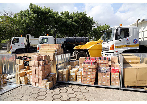 Japón entrega donativo para apoyar construcción y mantenimiento de caminos