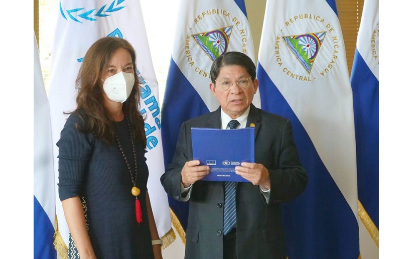 Nueva representante del Programa Mundial de Alimentos presenta credenciales al canciller de Nicaragua