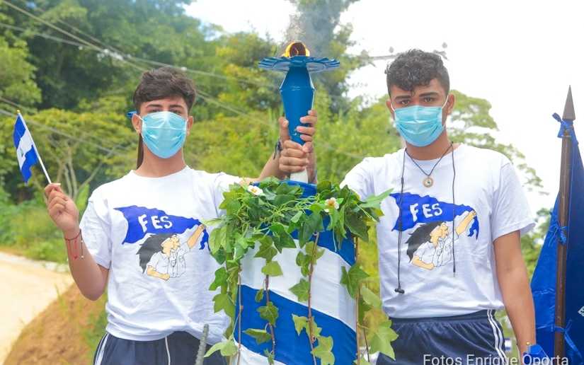Antorcha de la Independencia Centroamericana inicia su recorrido por Nicaragua