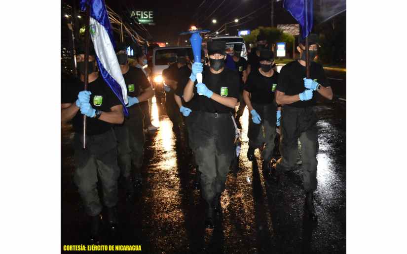 Recorrido de la antorcha de la libertad centroamericana por Nicaragua