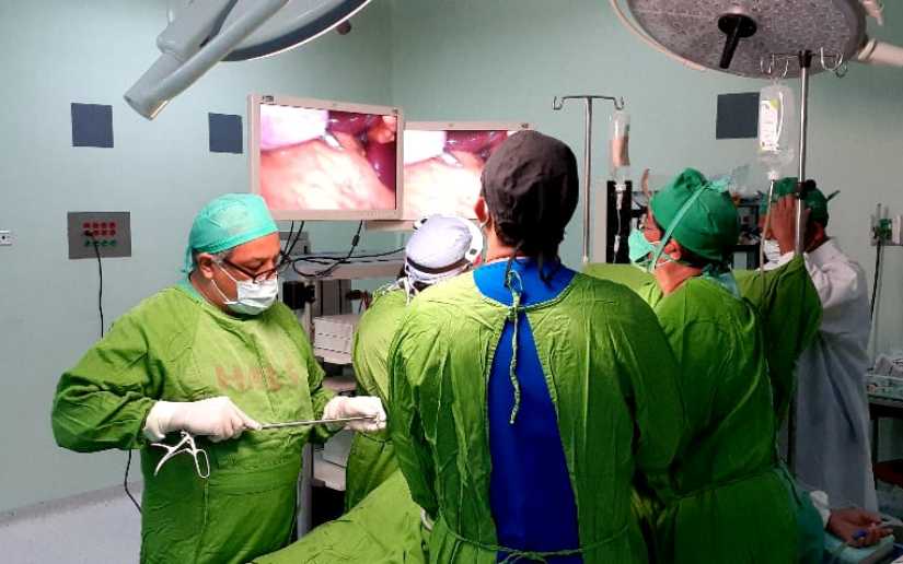 Desarrollan jornada de cirugías laparoscópicas en saludo a las fiestas patrias en el Hospital Lenin Fonseca