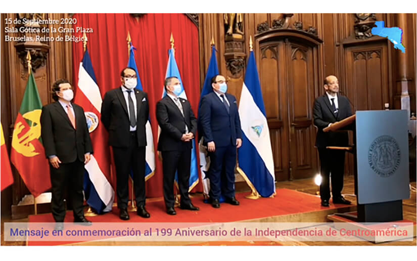 Centroamérica en Bélgica saluda 199 años de Independencia