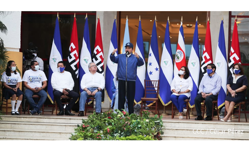 Presidente Daniel Ortega y Compañera Rosario Murillo conmemoran el 199 aniversario de la Independencia de Centroamérica