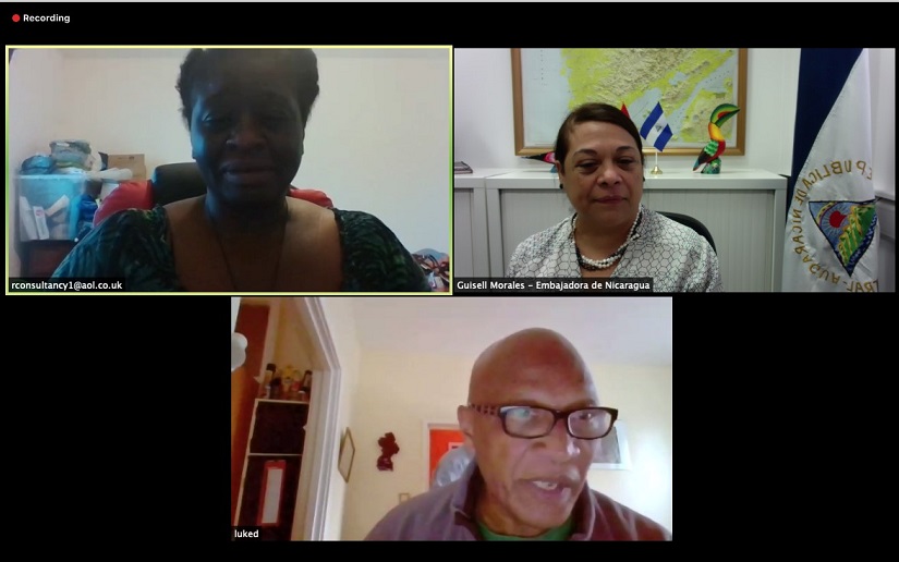 Intercambio en Londres con escritores y académicos caribeños solidarios con Nicaragua
